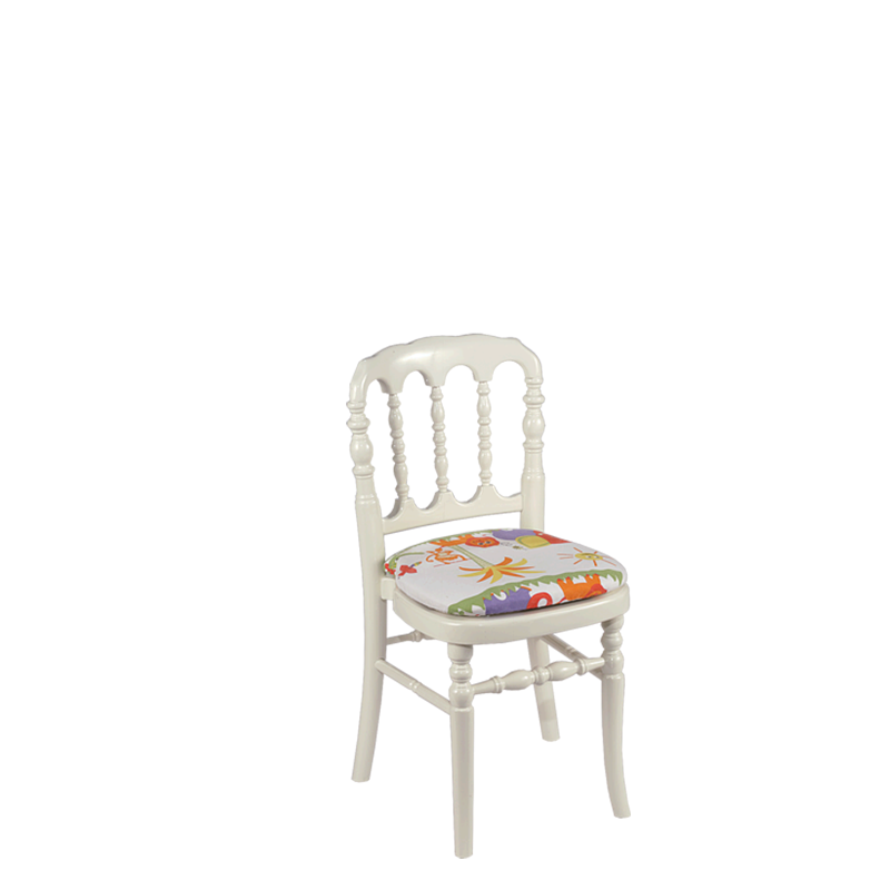 Silla Napoleón III blanco niño para alquilar