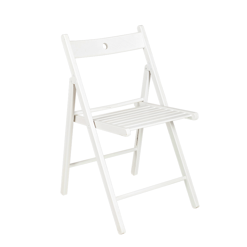 Silla Menorca blanca plegable para alquilar