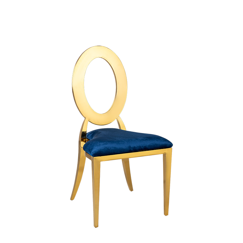 Silla Divina con cojín azul noche para alquilar
