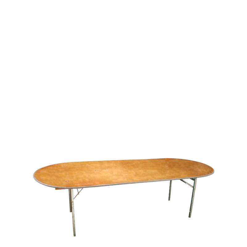 Mesa oval 100 x 200 cm. para alquilar