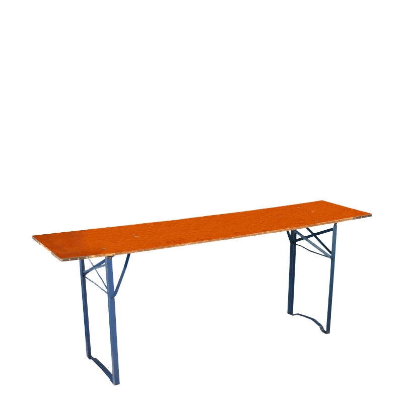 Mesa rectangular 50 x 200 cm. para alquilar