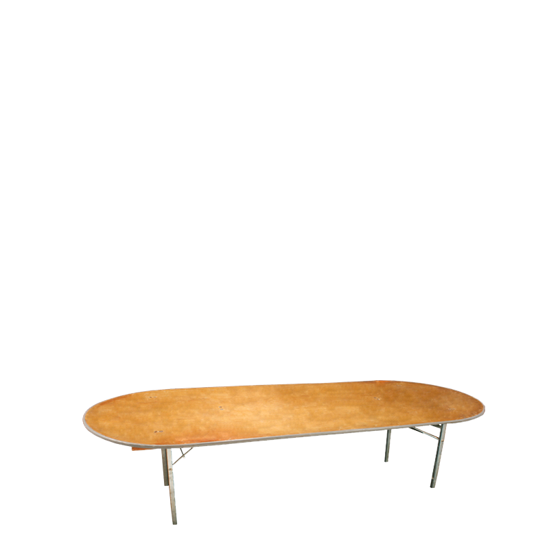Mesa ovalada para niños 100 x 200 cm alt. 52 cm para alquilar