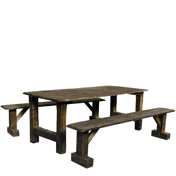 Mesa de granja para alquilar