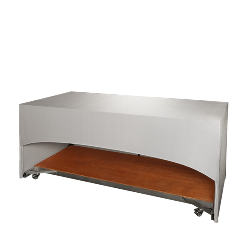 Plataforma con ruedas para buffet plegable 80 x 200 cm para alquilar