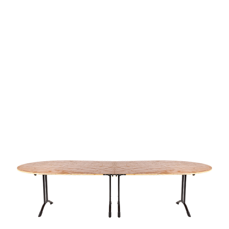 Mesa oval 130 x 300 cm para alquilar