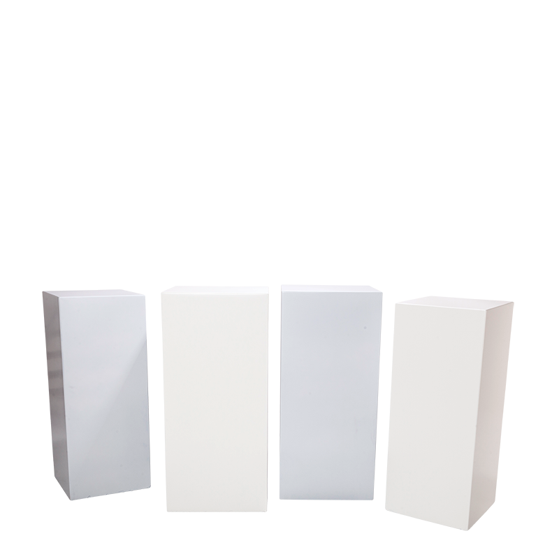 Mesa cóctel alta Cubo negro y blanco para alquilar