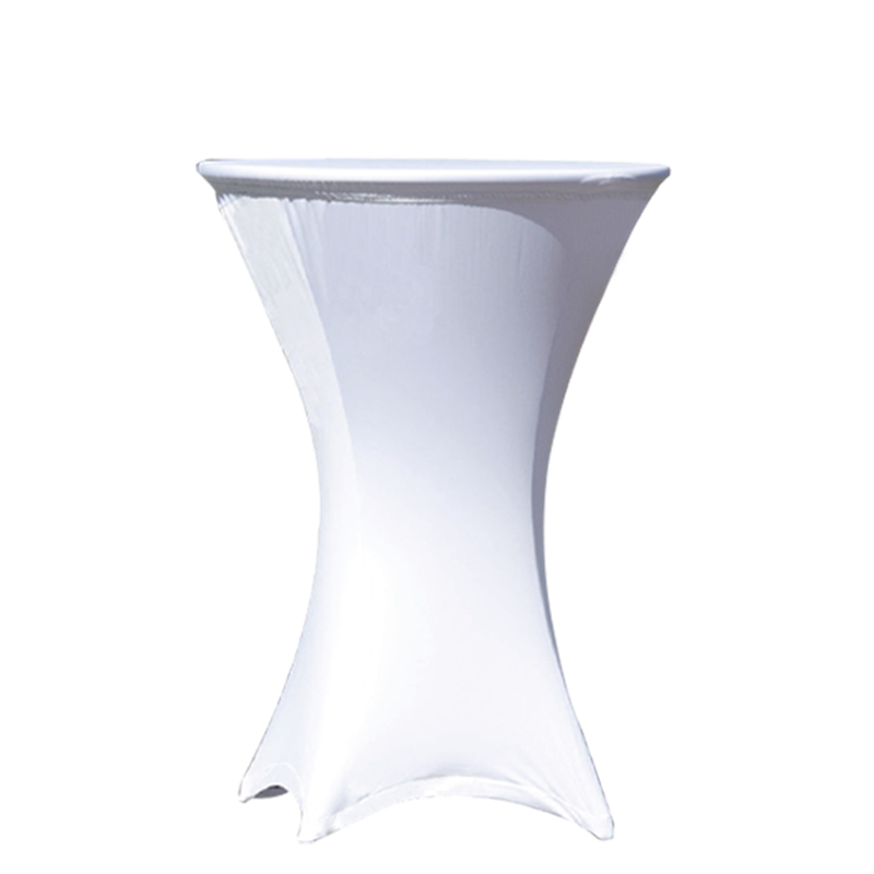 Mesa coctel alta con funda Ø 60 Alt. 110 cm para alquilar