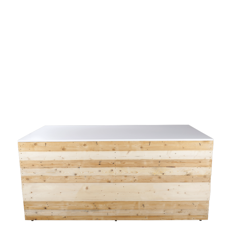 Buffet plegable Rústico Pacífico 100×200 cm Alt. 92 cm – Plazo 48 para alquilar