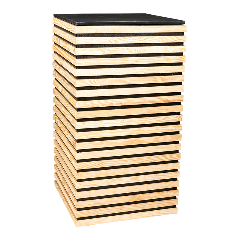 Mesa cóctel alta Deck 60 x 60 cm Alt. 115 cm para alquilar