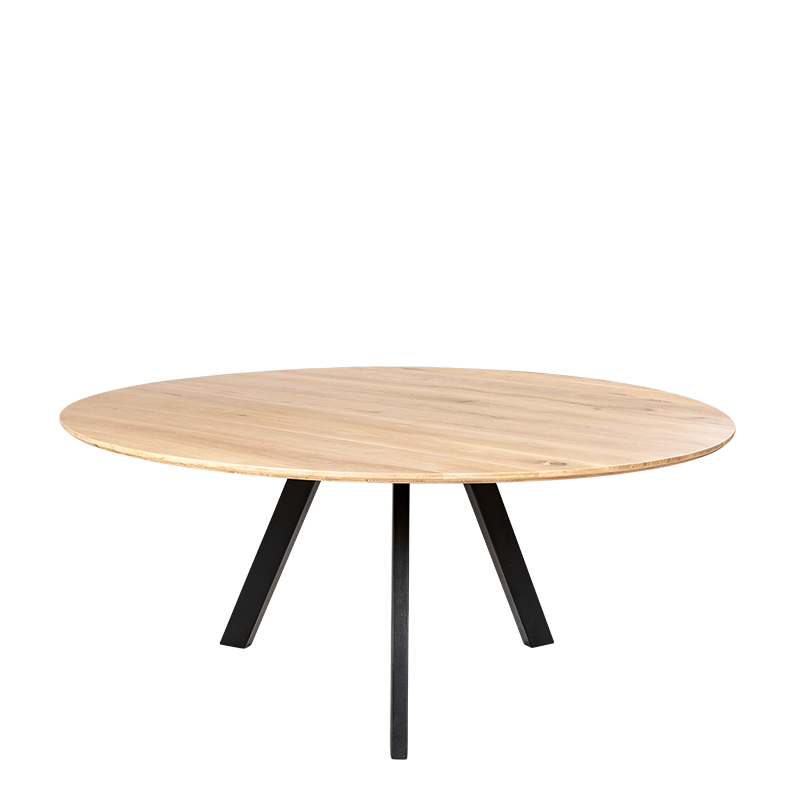 Mesa redonda Natura patas de metal Ø 170 cm para alquilar