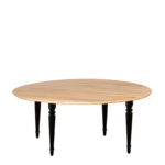 Mesa Natura redonda pies negro Ø 170 cm para alquilar
