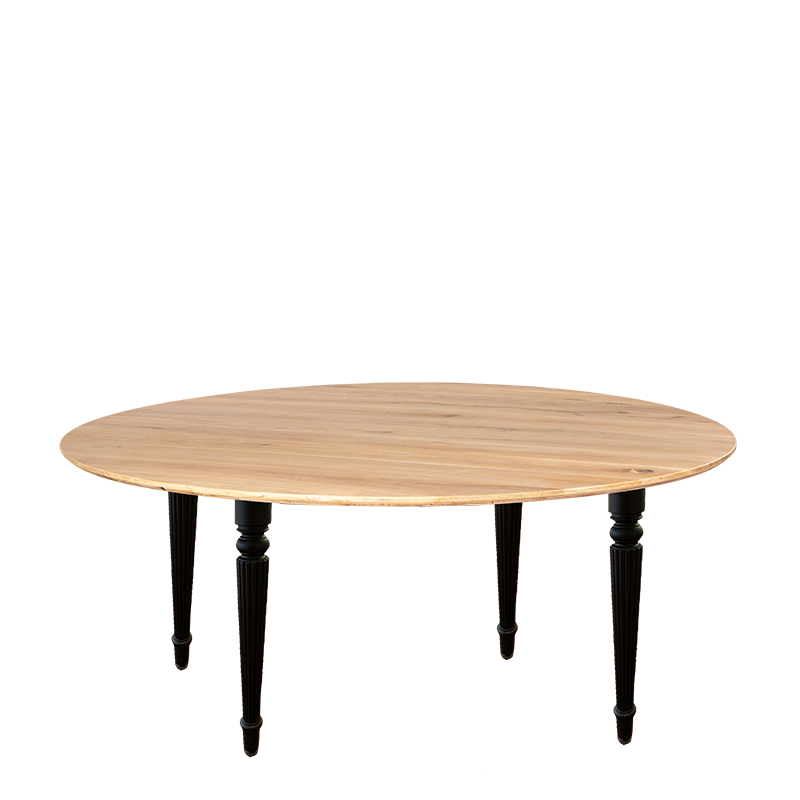 Mesa Natura redonda pies negro Ø 170 cm para alquilar