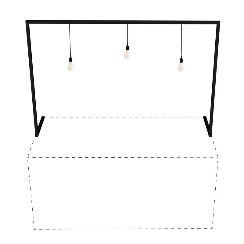 Arco sin pantallas para buffet plegable para alquilar