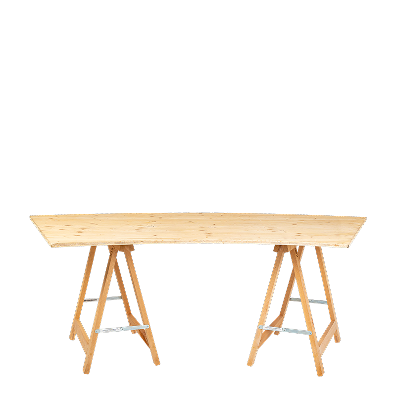 Mesa Volute 100 x 200 cm Alt. 72 cm para alquilar